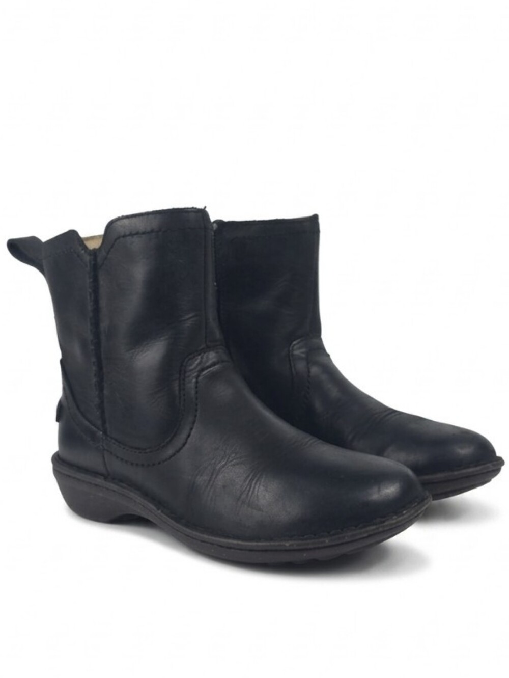 UGG Australia Neevah black leather Zip Anke Women's Boots Size 7